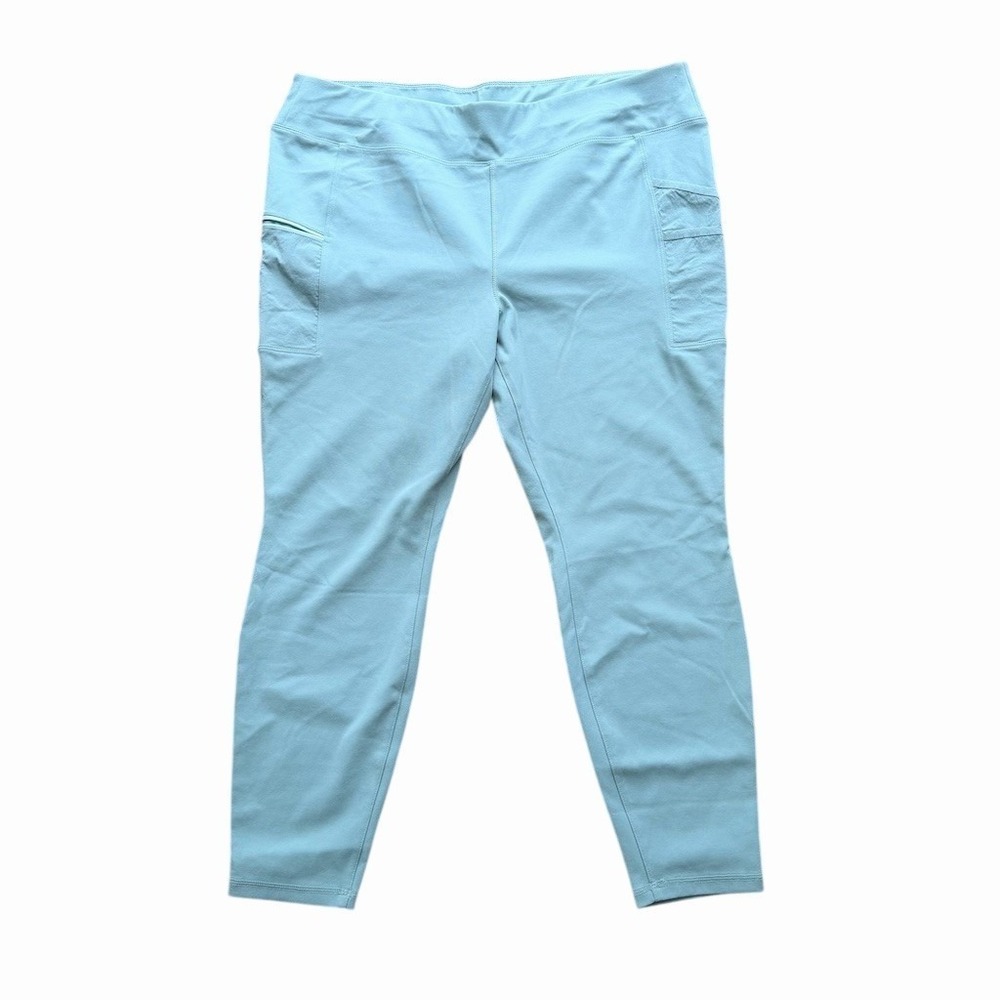 Carhartt Scrub Pants Womens XL Blue Slim Stretch Pull-On Jegging Zip